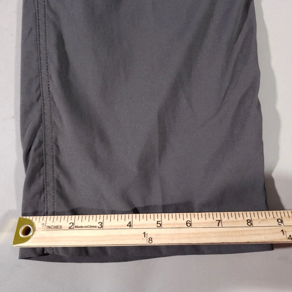 Eddie Bauer Travex Pants Mens 36x30 Gray Nylon Spandex Stretch Hiking Outdoor